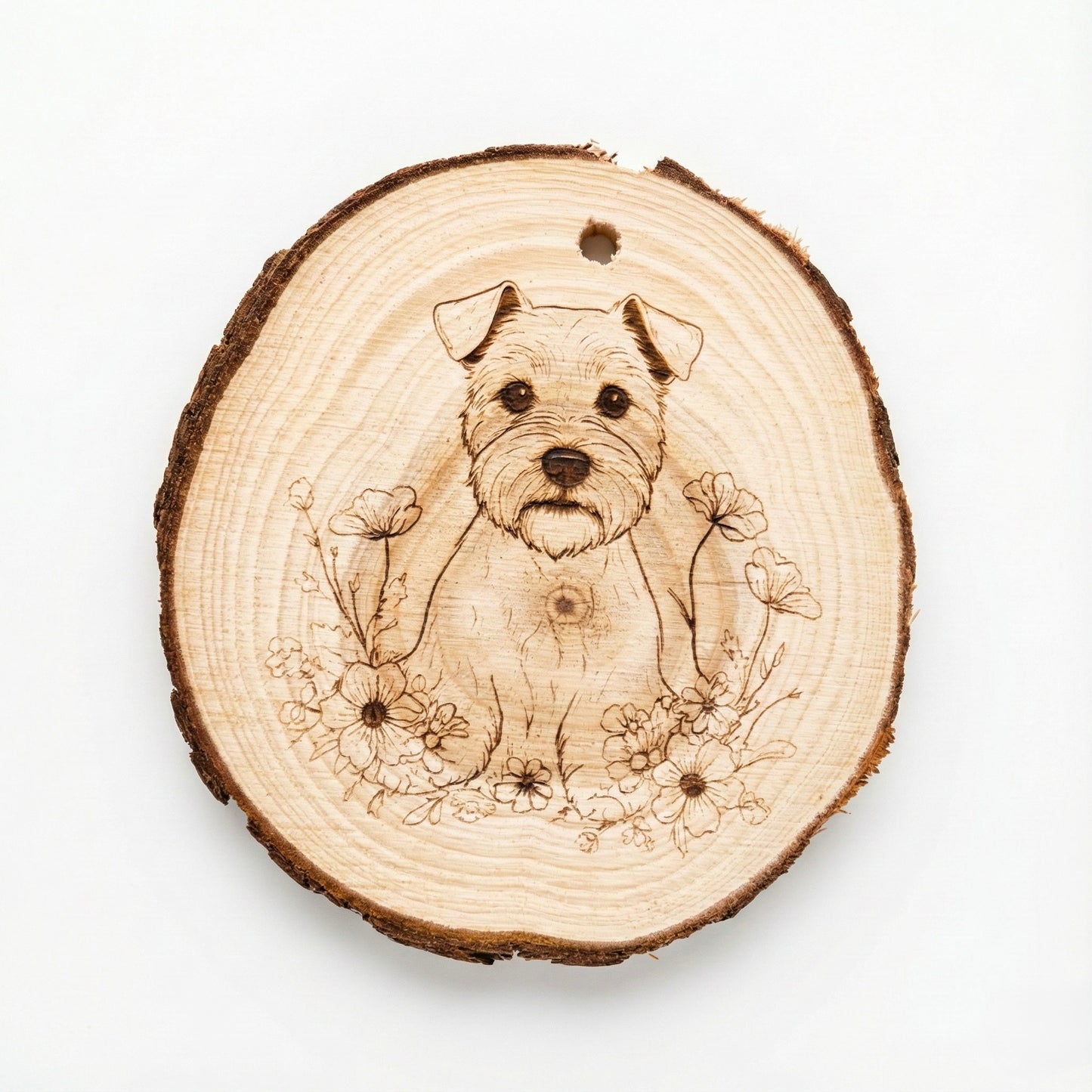 Natural Wood Slice Ornament