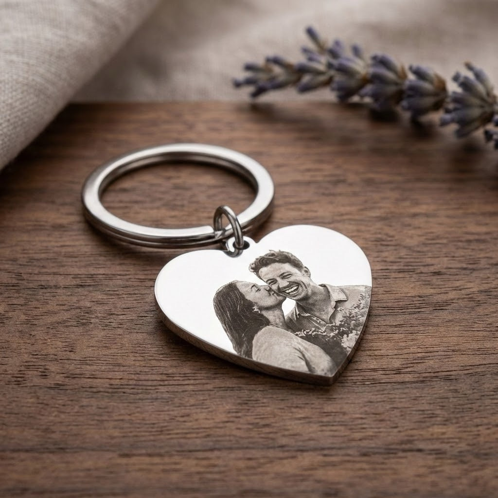 Polished Stainless Steel Keychain