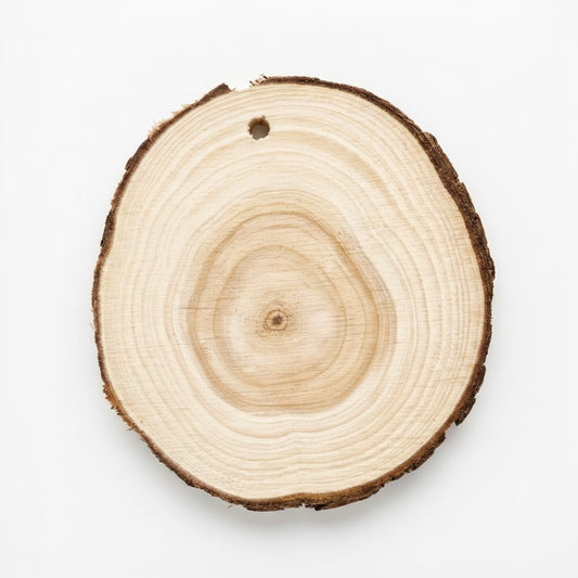 Natural Wood Slice Ornament