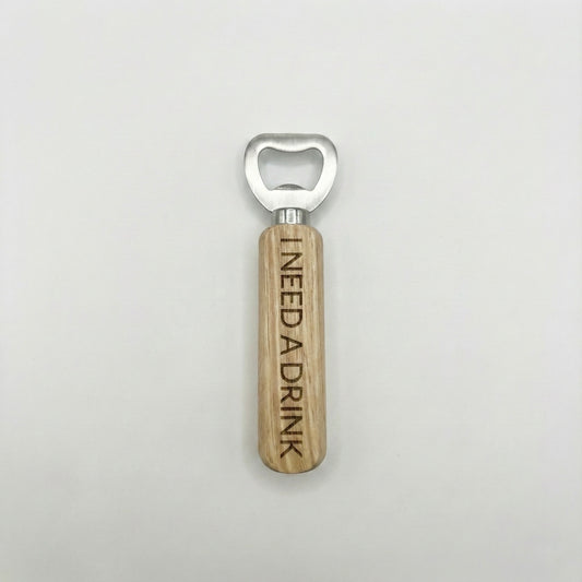 Bottle Opener with Wood Handle