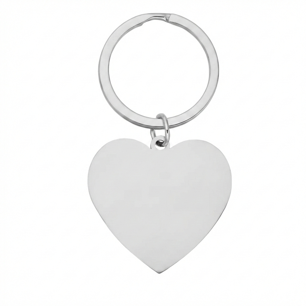 Polished Stainless Steel Keychain