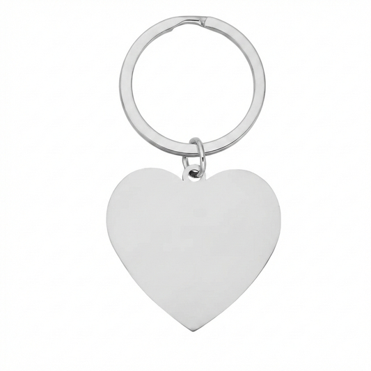 Polished Stainless Steel Keychain